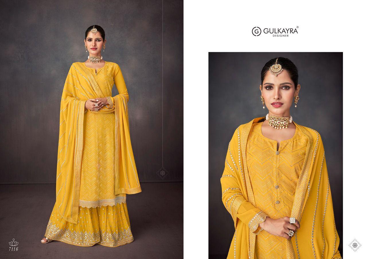 Gulkayra Designer Ishika Sharara Style Dress Material Catalog Lowest Price